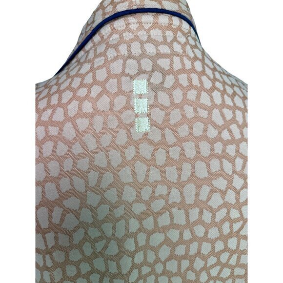 Jamie Sadock Medium Golf‎ Top Shirt Tennis Sleeveless Piping Detail Beige Gold - Picture 7 of 9